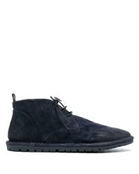 Темно-синие замшевые ботинки дезерты от Marsèll
