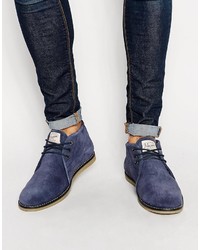 Темно-синие замшевые ботинки дезерты от Original Penguin