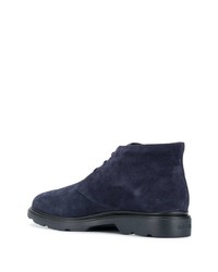 Темно-синие замшевые ботинки дезерты от Hogan
