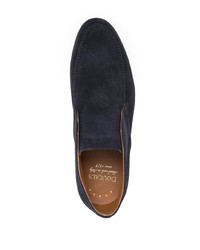 Темно-синие замшевые ботинки дезерты от Doucal's