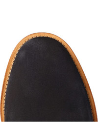 Темно-синие замшевые ботинки дезерты от Mark McNairy