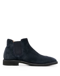 Мужские темно-синие замшевые ботинки челси от Alberto Fasciani