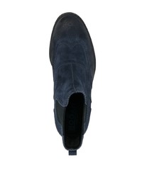 Мужские темно-синие замшевые ботинки челси от Hogan