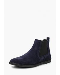 Мужские темно-синие замшевые ботинки челси от Dali