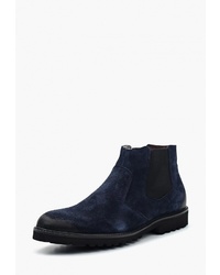 Мужские темно-синие замшевые ботинки челси от Domeno