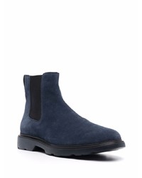 Мужские темно-синие замшевые ботинки челси от Hogan