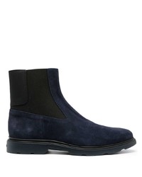 Мужские темно-синие замшевые ботинки челси от Hogan