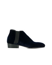 Мужские темно-синие замшевые ботинки челси от Leqarant