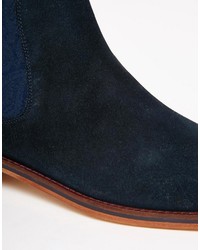 Мужские темно-синие замшевые ботинки челси от Ted Baker