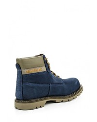 Мужские темно-синие замшевые ботинки от Caterpillar