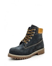 Женские темно-синие замшевые ботинки от Excavator