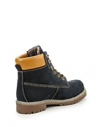 Женские темно-синие замшевые ботинки от Excavator