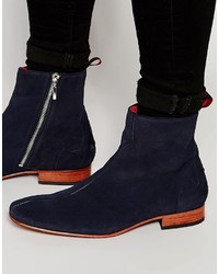 Мужские темно-синие замшевые ботинки от Jeffery West