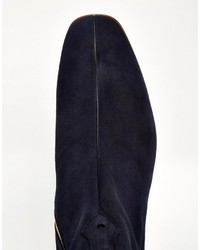 Мужские темно-синие замшевые ботинки от Jeffery West