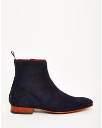Мужские темно-синие замшевые ботинки от Jeffery West