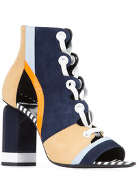 Женские темно-синие замшевые ботинки от Pierre Hardy