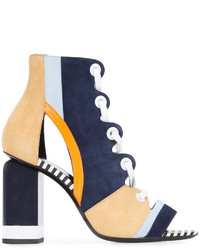 Женские темно-синие замшевые ботинки от Pierre Hardy