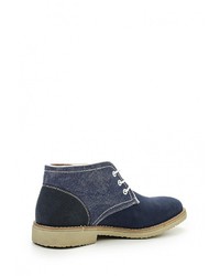 Мужские темно-синие замшевые ботинки от Pradella