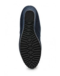 Темно-синие замшевые ботфорты от Wellspring