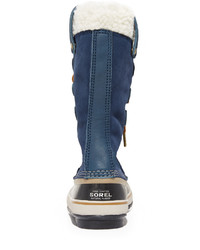 Женские темно-синие замшевые зимние ботинки от Sorel