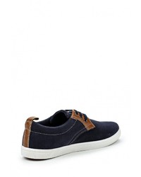 Мужские темно-синие замшевые кеды от Elong