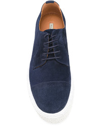 Мужские темно-синие замшевые кеды от Paul & Joe