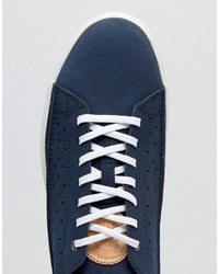 Мужские темно-синие замшевые кеды от Diesel