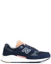 Женские темно-синие замшевые кеды от New Balance