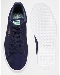 Мужские темно-синие замшевые кеды от Puma
