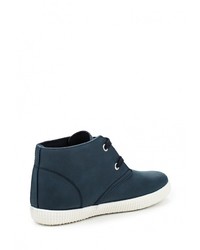 Женские темно-синие замшевые кеды от Tony-p