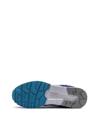 Мужские темно-синие замшевые кроссовки от Asics