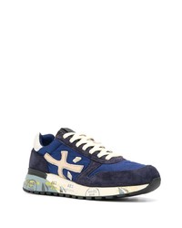 Мужские темно-синие замшевые кроссовки от Premiata