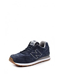 Мужские темно-синие замшевые кроссовки от New Balance