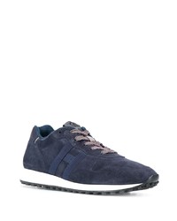 Мужские темно-синие замшевые кроссовки от Hogan
