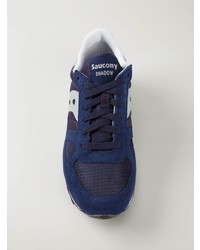 Мужские темно-синие замшевые кроссовки от Saucony