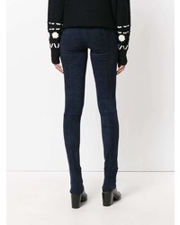 Темно-синие замшевые леггинсы от Sylvie Schimmel