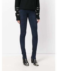 Темно-синие замшевые леггинсы от Sylvie Schimmel