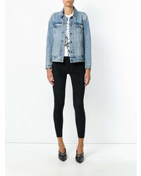 Темно-синие замшевые леггинсы от Stouls