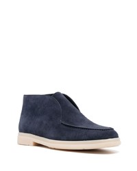 Мужские темно-синие замшевые лоферы от Church's