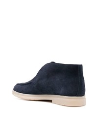 Мужские темно-синие замшевые лоферы от Church's