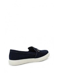 Женские темно-синие замшевые лоферы от Antonio Biaggi