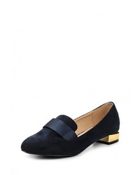 Женские темно-синие замшевые лоферы от Coco Perla