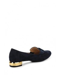 Женские темно-синие замшевые лоферы от Coco Perla