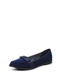 Женские темно-синие замшевые лоферы от Dorothy Perkins