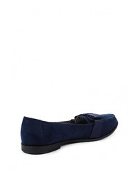 Женские темно-синие замшевые лоферы от Dorothy Perkins