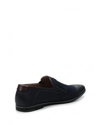 Мужские темно-синие замшевые лоферы от Instreet