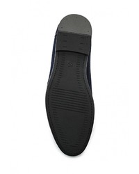 Мужские темно-синие замшевые лоферы от Instreet