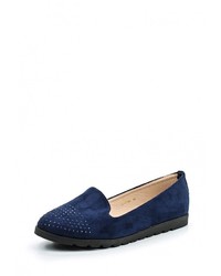 Женские темно-синие замшевые лоферы от Jessy Ross