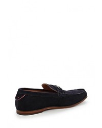Мужские темно-синие замшевые лоферы от River Island