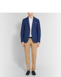 Мужские темно-синие замшевые лоферы от Loro Piana